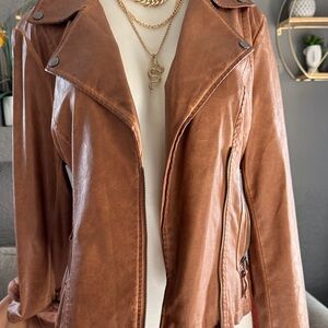 Women's Brown Leather Jacket